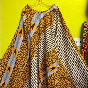 African print dress